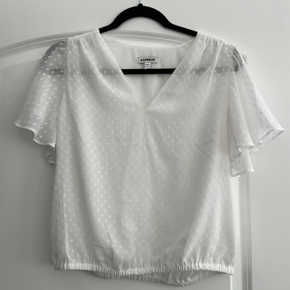 White Express Blouse new without tags size x-small